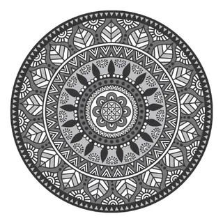 Buitenkleed D180cm Zwart/wit - Blommie's Lifestyle