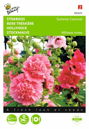 Buzzy® zaden - Althaea, Stokroos Summer Carnival - afbeelding 1