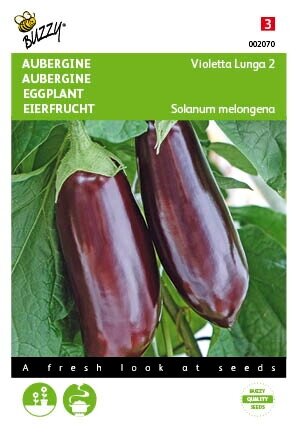 Buzzy® zaden - Aubergine Violetta Lunga 2 - afbeelding 1