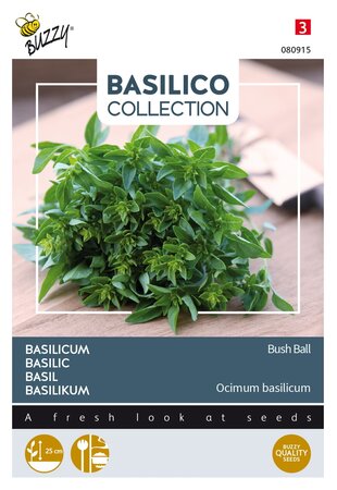Buzzy® zaden - Basilicum Greek Basil Bush Ball - afbeelding 1