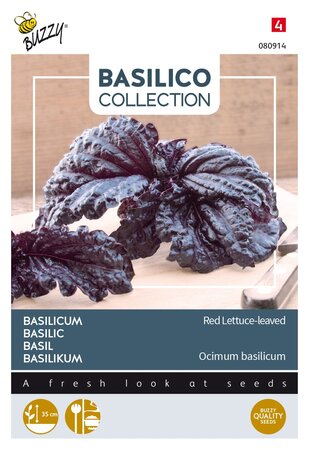 Buzzy® zaden - Basilicum Rode slabladige - afbeelding 1