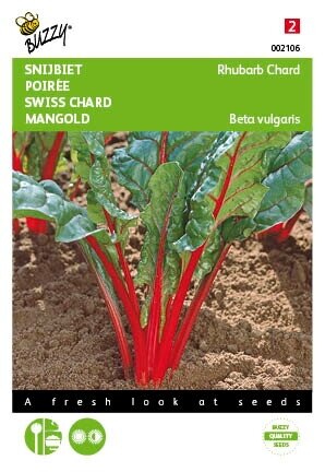 Buzzy® zaden - Bieten Red Chard Micro Leaf - afbeelding 1