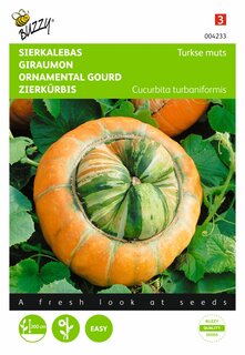 Buzzy® zaden - Cucurbita, Sierkalebas Turkse muts - afbeelding 1