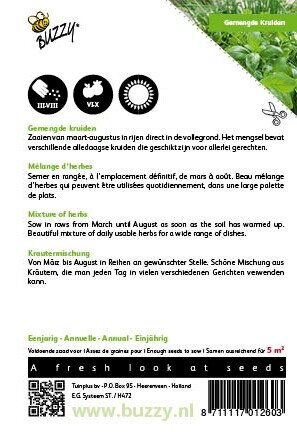 Buzzy® zaden - Gemengde Kruiden - afbeelding 2