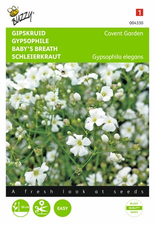 Buzzy® zaden - Gypsophila, Gipskruid Covent Garden - afbeelding 1