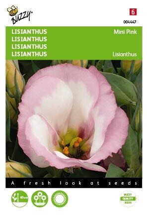 Buzzy® zaden - Lisianthus mini roze - afbeelding 1