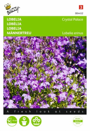 Buzzy® zaden - Lobelia Crystal Palace - afbeelding 1