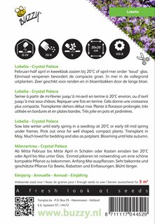 Buzzy® zaden - Lobelia Crystal Palace - afbeelding 2