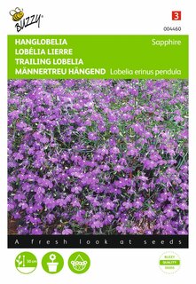 Buzzy® zaden - Lobelia, Hanglobelia Sapphire blauw - afbeelding 2