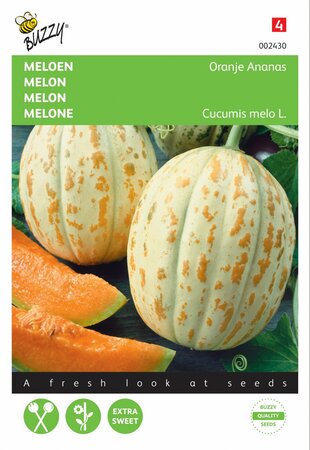 Buzzy® zaden - Meloen Oranje Ananas - afbeelding 1