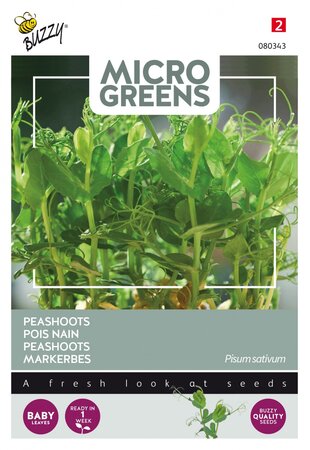 Buzzy® zaden - Microgreens, Peashoots - afbeelding 1