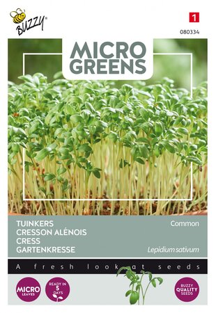 Buzzy® zaden - Microgreens, Tuinkers - afbeelding 1