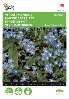 Buzzy® zaden - Myosotis, 'vergeet-me-nietje' blauw - afbeelding 1