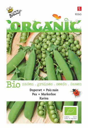 Buzzy® zaden - Organic Doperwt Karina  (BIO) - afbeelding 1