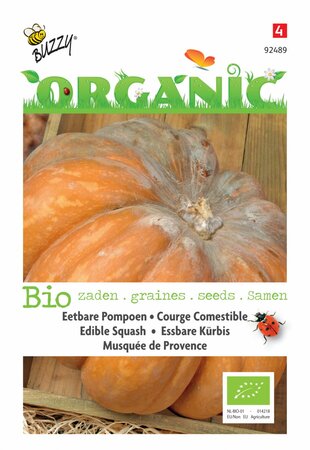 Buzzy® zaden - Organic Eetbare Pompoen Musquée de Provence  (BIO) - afbeelding 3