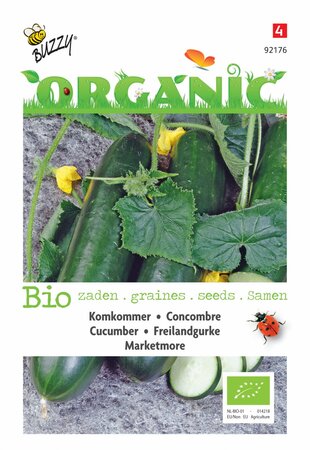 Buzzy® zaden - Organic Komkommer Marketmore  (BIO) - afbeelding 1