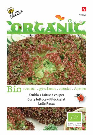 Buzzy® zaden - Organic Krulsla Lollo rossa  (BIO) - afbeelding 1