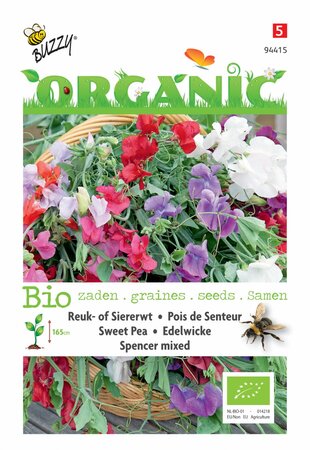 Buzzy® zaden - Organic Lathyrus, Reuk- of Siererwt Spencer (BIO) - afbeelding 1