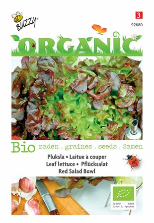 Buzzy® zaden - Organic Pluksla Red Salad Bowl  (BIO) - afbeelding 1