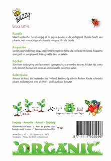 Buzzy® zaden - Organic Rucola (BIO) - afbeelding 2