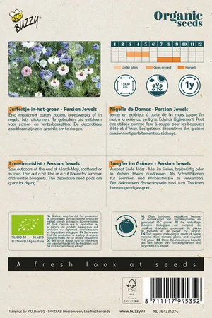 Buzzy® Organic Seeds - Juffertje-in-het-groen - Persian Jewels (BIO) - afbeelding 2