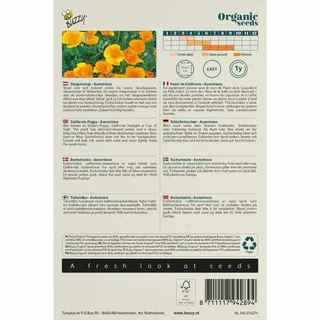 Buzzy® Organic Seeds - Slaapmutsje Aurantiaca (BIO) - afbeelding 2