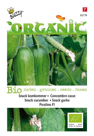 Buzzy® zaden - Organic Snackkomkommer Picolino (BIO) - afbeelding 1