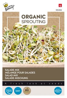 Buzzy® zaden - Organic Sprouting Salademengsel  (BIO) - afbeelding 1