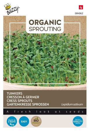 Buzzy® zaden - Organic Sprouting Tuinkers  (BIO) - afbeelding 1