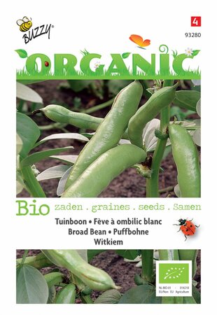 Buzzy® zaden - Organic Tuinbonen Witkiem (BIO) - afbeelding 3