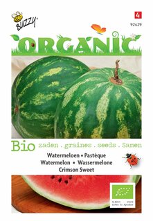 Buzzy® zaden - Organic Watermeloen Crimson Sweet (BIO) - afbeelding 4