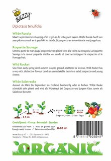 Buzzy® zaden - Organic Wilde Rucola  (BIO) - afbeelding 4