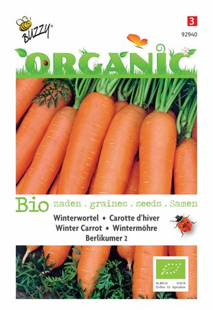 Buzzy® zaden - Organic Winterwortelen Berlikumer 2 (BIO) - afbeelding 3