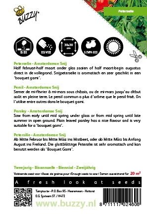 Buzzy® zaden - Peterselie Amsterdamse Snij - afbeelding 2