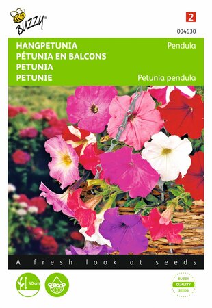 Buzzy® zaden - Petunia, hangend gemengd - afbeelding 1