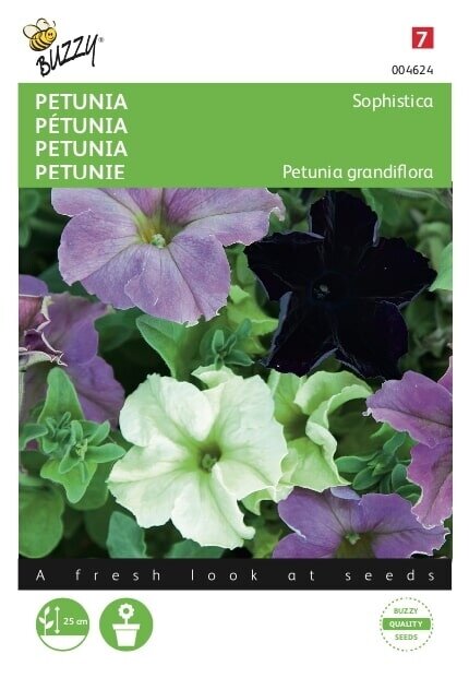 Buzzy® zaden - Petunia Sophistica gemengd - afbeelding 1