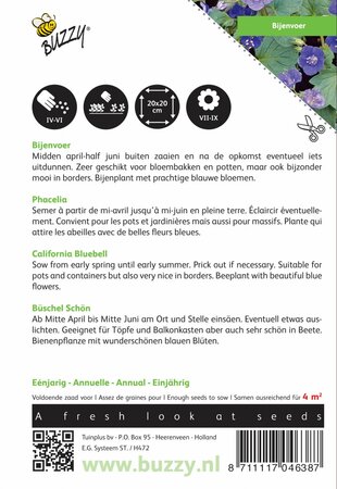 Buzzy® zaden - Phacelia, Bijenvoer - afbeelding 2