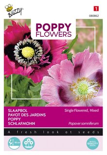 Buzzy® zaden - Poppy Flowers, Papaver slaapbol - afbeelding 1