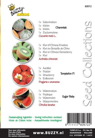Buzzy® zaden - Seeds Collection Fruit Salad (4in1) - afbeelding 2