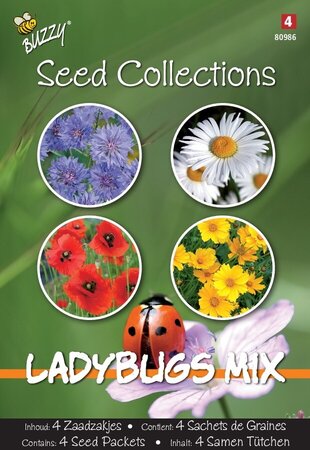 Buzzy® zaden - Seeds Collection Ladybugs Mix (4in1) - afbeelding 1