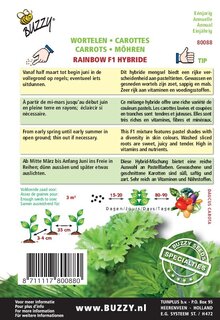 Buzzy® zaden - Specialties Zomerwortel Rainbow F1 - afbeelding 2