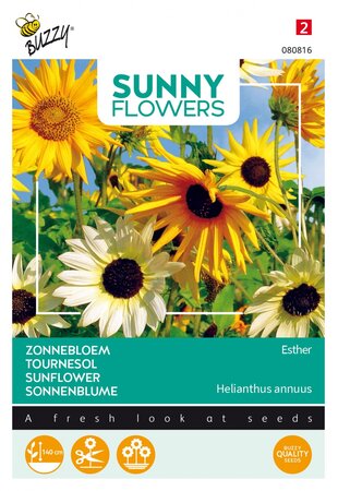Buzzy® zaden - Sunny Flowers, Zonnebloem Esther - afbeelding 1