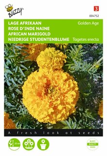 Buzzy® zaden - Tagetes, lage Afrikaan Golden Age - afbeelding 2