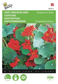 Buzzy® zaden - Tropaeolum, Oost-Indische kers Empress of India - afbeelding 1