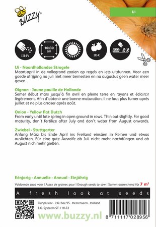 Buzzy® zaden - Ui Noordhollandse Strogele - afbeelding 2