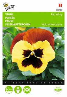 Buzzy® zaden - Viola, Viool Red Wing - afbeelding 2