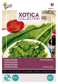 Buzzy® zaden - Xotica Komatsuna, Mustard Spinach - afbeelding 1