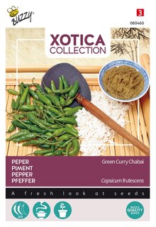 Buzzy® zaden - Xotica Peper Groene Curry Chabai - afbeelding 2
