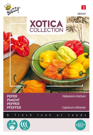 Buzzy® zaden - Xotica Peper Habanero mix - afbeelding 1