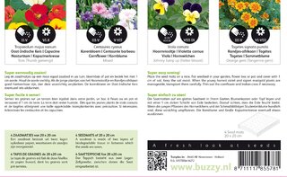 Buzzy® zaden - Zaadmatjes Eetbare Bloemen 4 matjes (5) - afbeelding 2